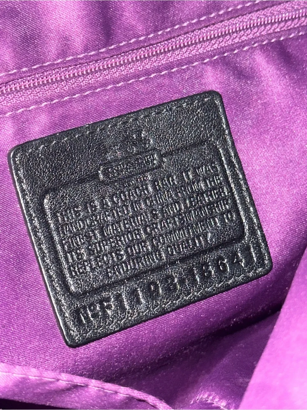 Vintage Coach black purse
